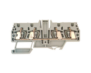 Clemă cu conex. elastică, HMM.2/ 2+2, gri, 0,5-2,5 mm²