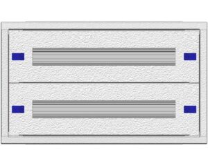 Modular chassis 2-7K, 2-rows, complete