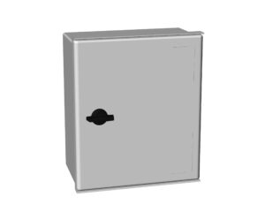 Cutie aplicată poliester+uşă plină, Minipol, 300x250x140mm