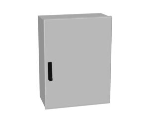 Cutie poliester+uşă plină+mâner+3pct. închid, 800x600x300mm