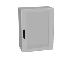 Cutie poliest.+uşă trans.+mâner+3pct. închid,800x600x300mm