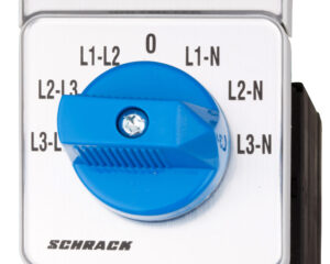 Comutator voltmetric 3P de panou