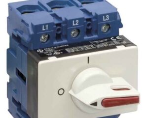 Comutator modular 0-1, gri, 3-poli, 32A, 11kW