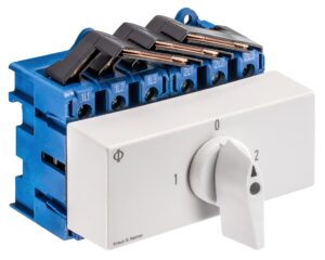 Comutator modular 3-poli, 63A, 22kW, 1-0-2