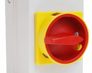 Comutator 0-1, 25A, 7,5kW, 4p + cleme PE