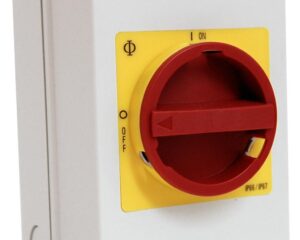 Comutator de reparaţii 0-1, 3 poli, 32A, 11kW+2 c.aux.+cl PE