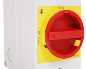 Comutator 0-1, 6p, 20A, 5,5kW + 2 c.aux. + cleme PE