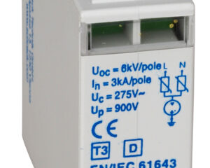 Modul descărcător cl. T3(D) 3kA 1UH (L+N) VMG 275V