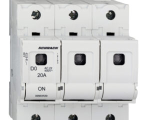 Soclu pentru portfuzibile D02, seria ARROW S, 3-poli, 20A
