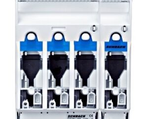 Separator pt. sig. NH00 160A, 4P, M8, ARROW BLUE