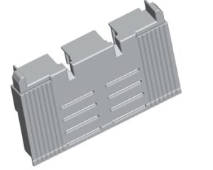 Protecţie cu suprap pe bare,pt.iesire,32mm ARROW BLUE, măr00