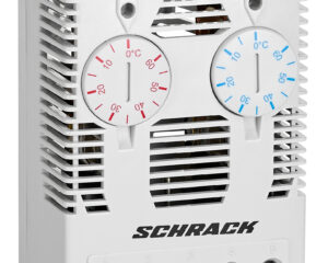 Termostat dublu, 1ND+1NI, 0°-60°C, montaj pe şină DIN