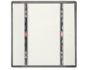 Taster, 1 cale, alb titan, cu LED