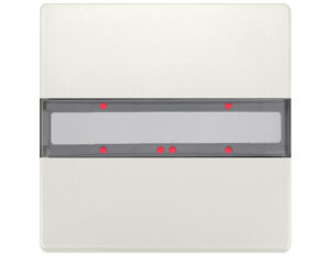 Panou 1 pereche taste, cu LED de stare, alb titan