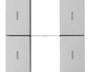 Taster KNX, două perechi, cu LED de stare, argintiu