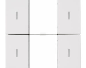 Taster KNX, două perechi, cu LED de stare, alb