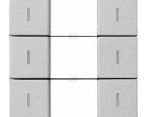 Taster KNX, trei perechi, cu LED de stare, argintiu