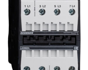 Contactor, 30kW, 62A AC3, 120A AC1, 4-pole, 230VAC