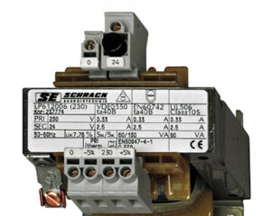 Transformator de comandă monofazat, 230V/12V, 320 VA, IP00