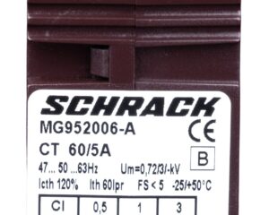Transformator de curent 60/5A, D=21mm, clasă 1
