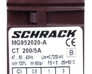 Transformator de curent 200/5A, D=21mm, clasă 0,5
