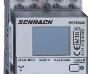 Contor digital modular, măsură directă 65A, 4 fire, MID