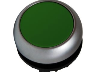 Buton comanda cu revenire verde