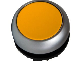 Buton comanda cu revenire galben