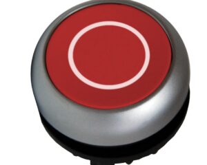 Buton comanda scund cu revenire rosu '0'