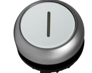 Buton comanda scund fara revenire alb "1"