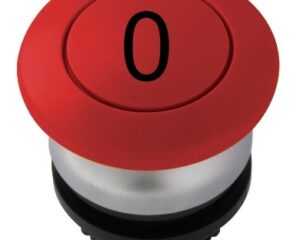 Buton ciuperca cu revenire rosu "0"