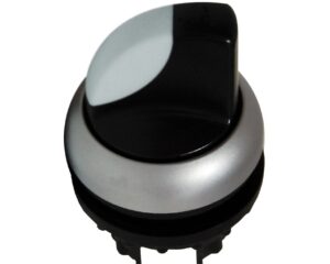 Buton selector 0-1 fara revenire alb