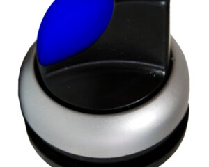 Buton selector 1-0-2 fara revenire albastru