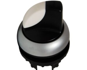 Buton selector cu 3 poziţii 2x60°, cu reţinere