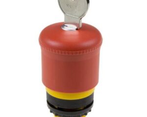 Buton ciuperca avarie blocaj cu cheie rosu D=38mm
