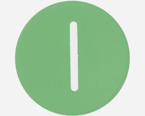 Placuta presare verde "1"