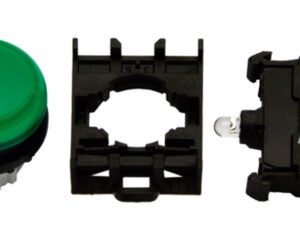 Set complet lampă semnalizare, scund, verde, 230V