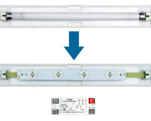 Set 4x1W ERT LED banda inloc. + NT24 + conector ptr.retrofit