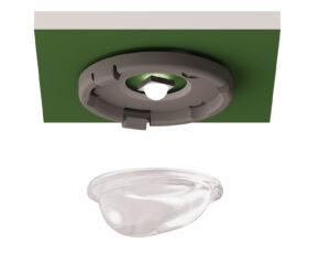 4 lentile schimb cu LED: căi de evacuare coridor