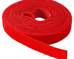 Colier velcro rosu 16mmx4m