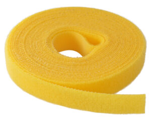 Colier velcro galben 16mmx4m