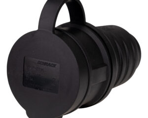 Priză Schuko, rezistentă la impact, 16A IP54 cu capac, tip F