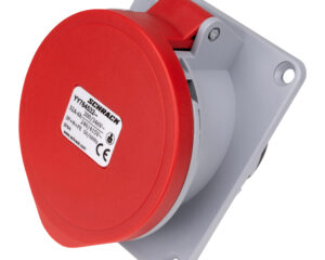 Priză CEE montaj pe panou, 5 poli, 32A 400V IP44, unghi 15°