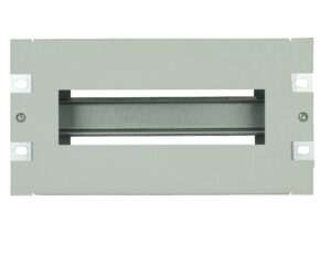 Suport 10“ pt. ap. modular, cu plastron decupat, 3U, RAL7035