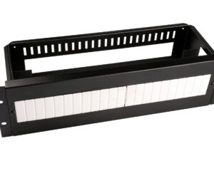 Panou 19", 3U, 21 module, negru RAL 9005