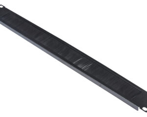 Perie 19" intrare cablu, 1U, negru RAL 9005