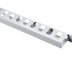 Organizator 19" cu canal de cablu, 1U, capac turnat