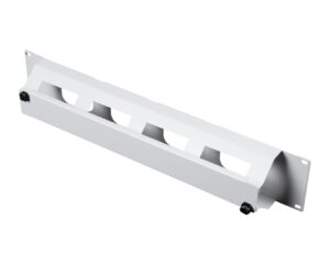 Organizator 19" cu canal de cablu, 2U, capac cu clips
