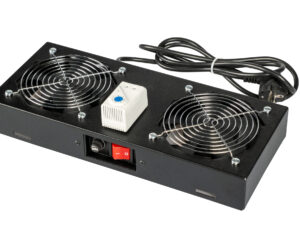 Unitate de tavan, 2 ventilatoare, analogic, negru RAL 9005