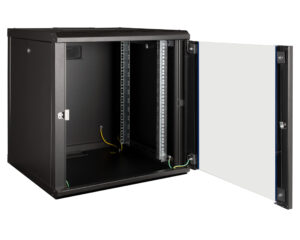 Dulap de perete DTW, 12U H=646 x W=600 x D=600, 19", negru